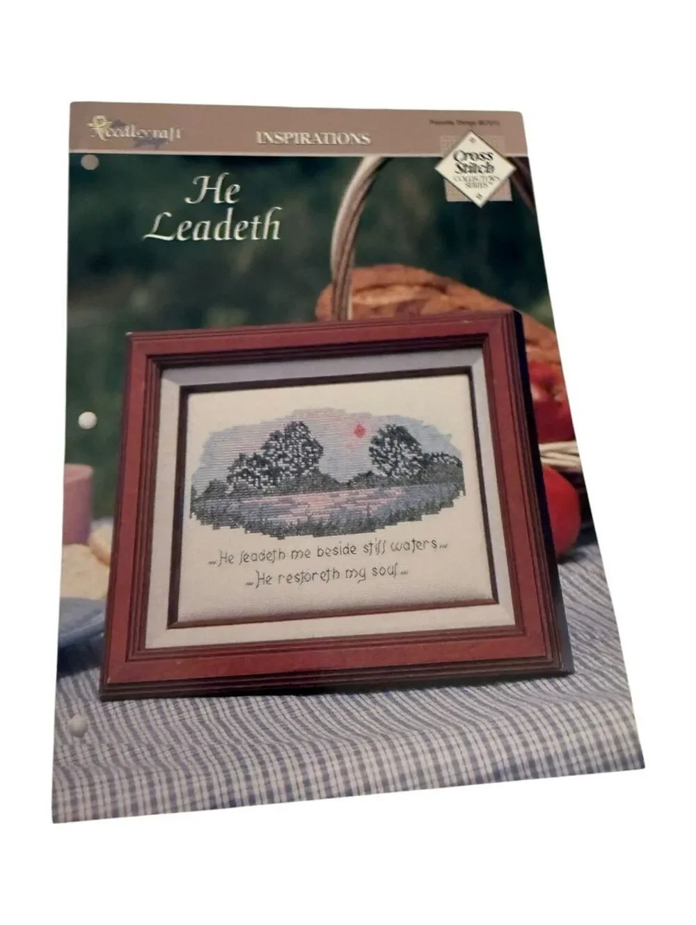 Needlecraft Inspirations He Leadeth Cross Stitch Kit